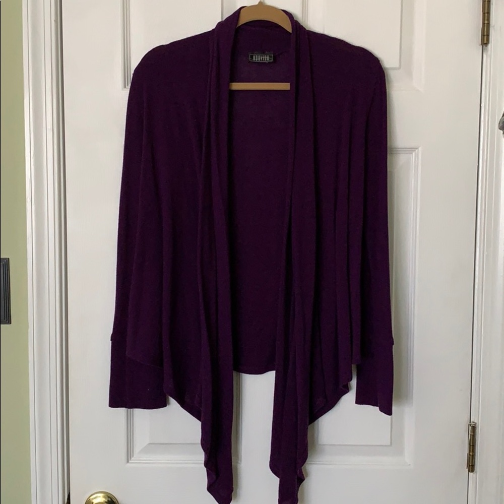 Drape front cardigan